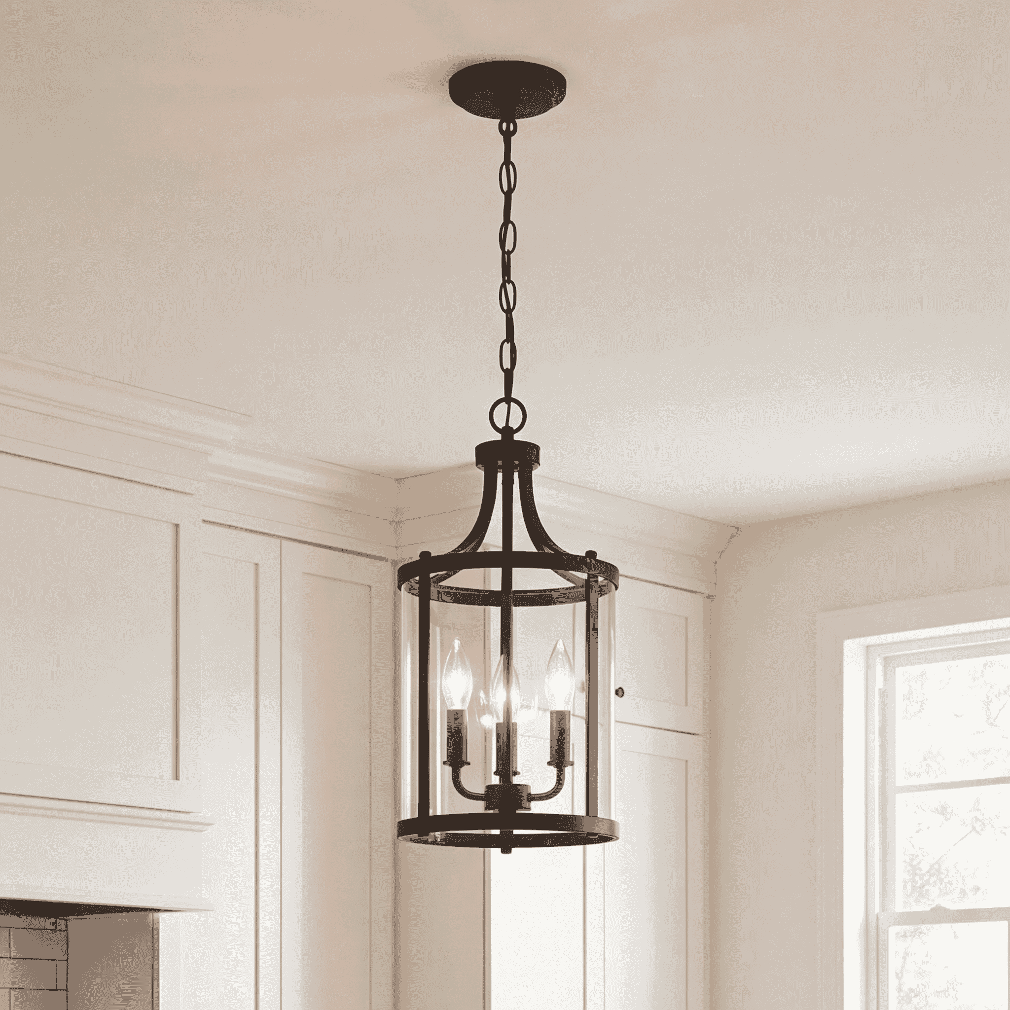 Penrose 3-Light Pendant in Black