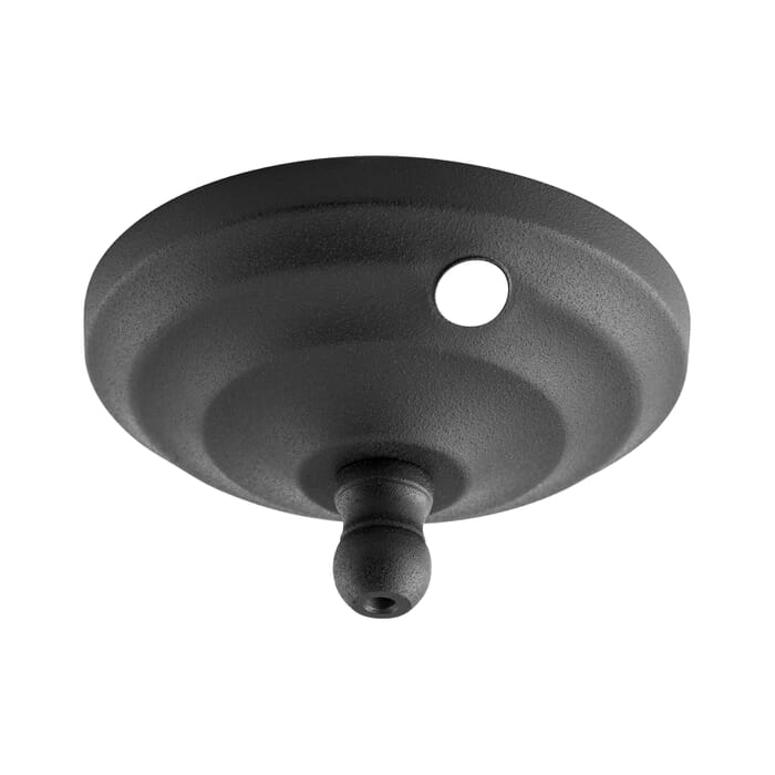 Quorum 4" Ceiling Fan Light Kit in Noir Quorum 4" Ceiling Fan Light Kit in Noir