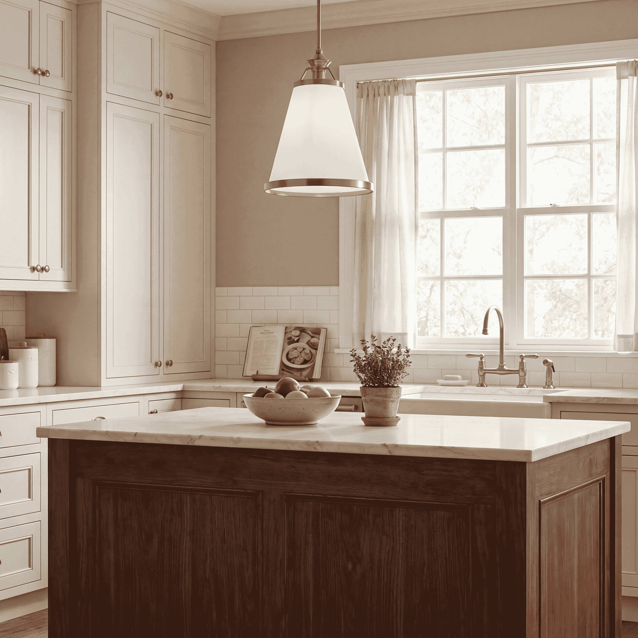 Ashmont 1-Light Pendant in Warm Brass Lustre