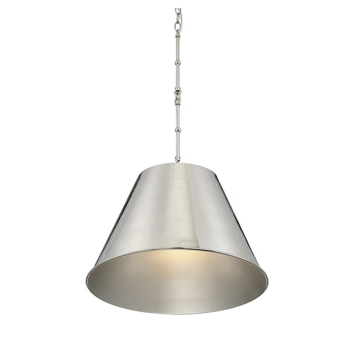 Savoy House Alden 1-Light Pendant in Polished Nickel Savoy House Alden 1-Light Pendant in Polished Nickel