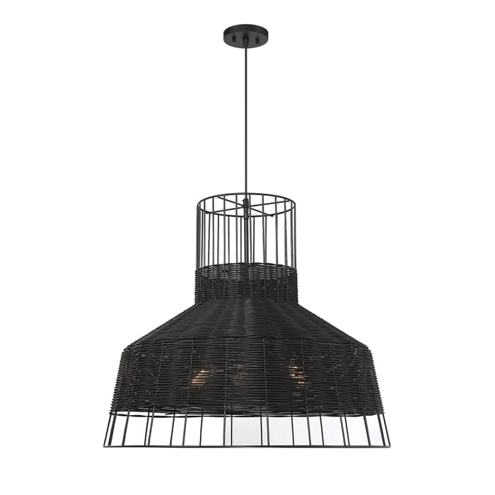 Savoy House Pampas 3-Light Pendant in Matte Black Savoy House Pampas 3-Light Pendant in Matte Black