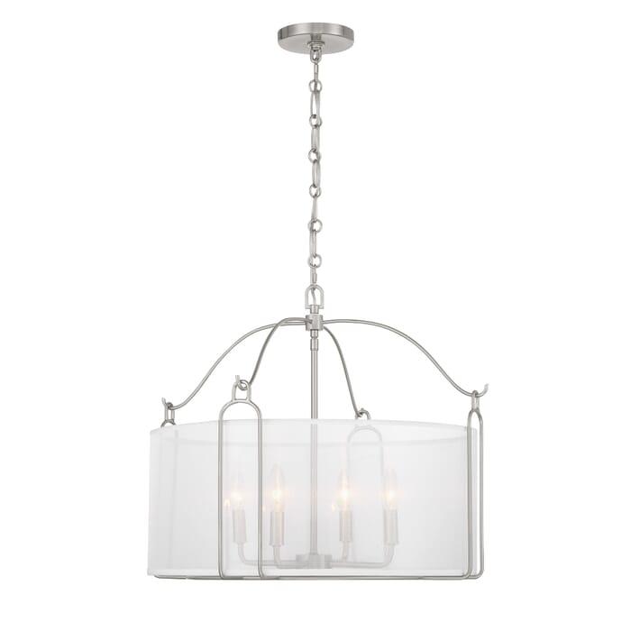 Ashlay 4-Light Pendant in Satin Nickel Ashlay 4-Light Pendant in Satin Nickel