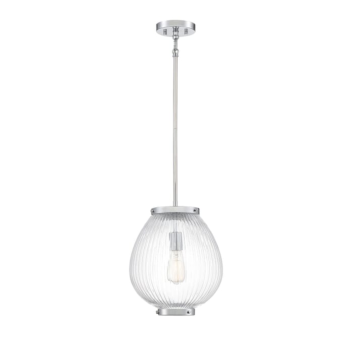 Savoy House Welles 1-Light Pendant in Polished Chrome Savoy House Welles 1-Light Pendant in Polished Chrome