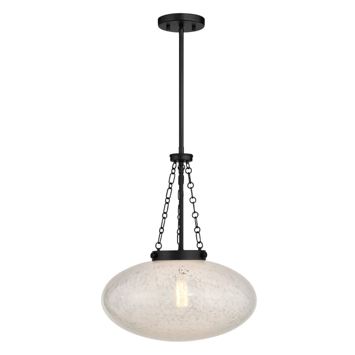 Willow 1-Light Pendant in Matte Black Willow 1-Light Pendant in Matte Black