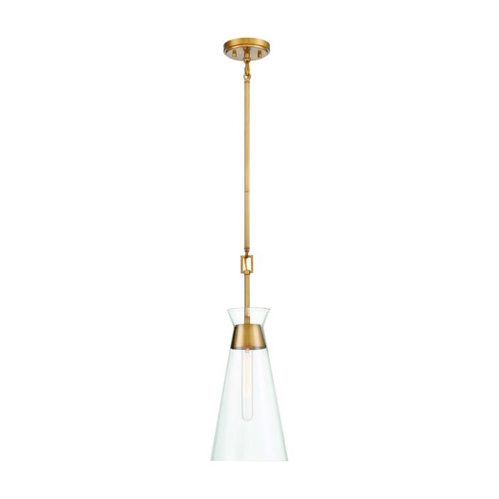 Savoy House Lakewood 1-Light Pendant in Warm Brass Savoy House Lakewood 1-Light Pendant in Warm Brass