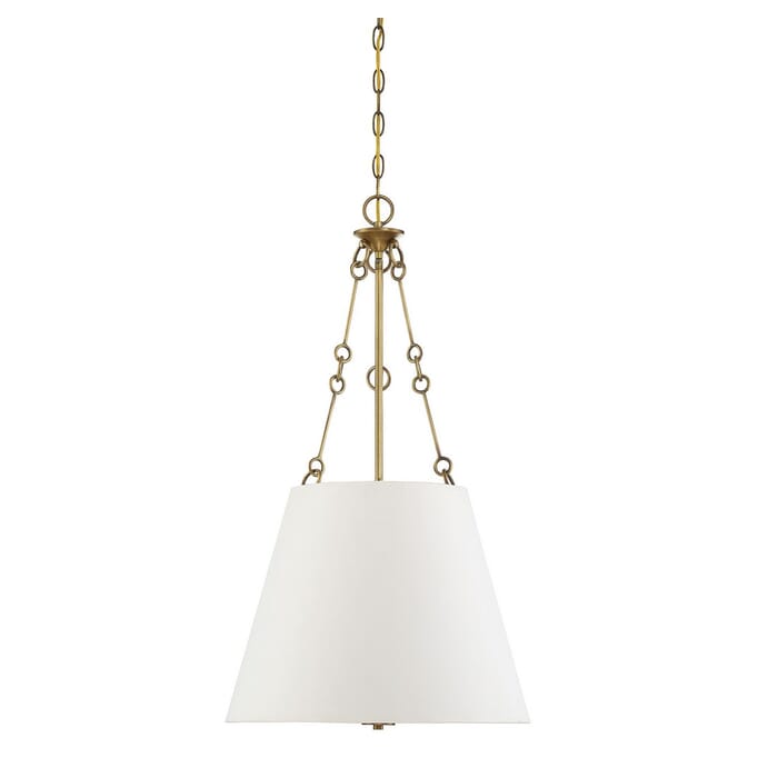 Savoy House Austin 4-Light Pendant in Warm Brass Savoy House Austin 4-Light Pendant in Warm Brass