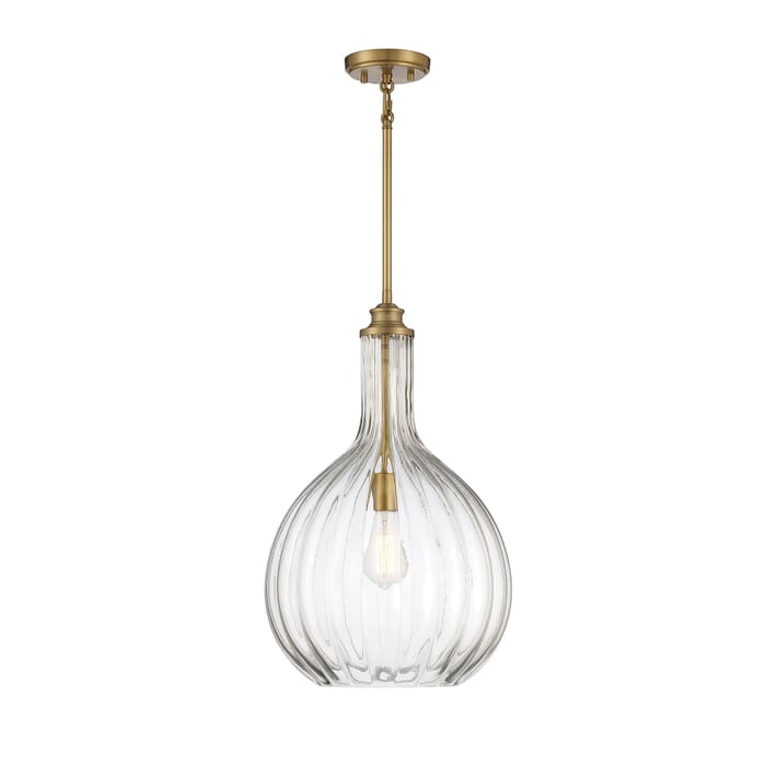 Savoy House Brandon 1-Light Pendant in Warm Brass Savoy House Brandon 1-Light Pendant in Warm Brass