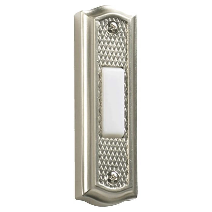 Quorum Door Chime Button in Satin Nickel Quorum Door Chime Button in Satin Nickel