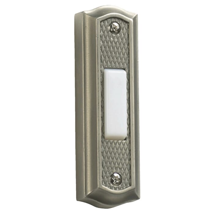 Quorum Door Chime Button in Antique Silver Quorum Door Chime Button in Antique Silver