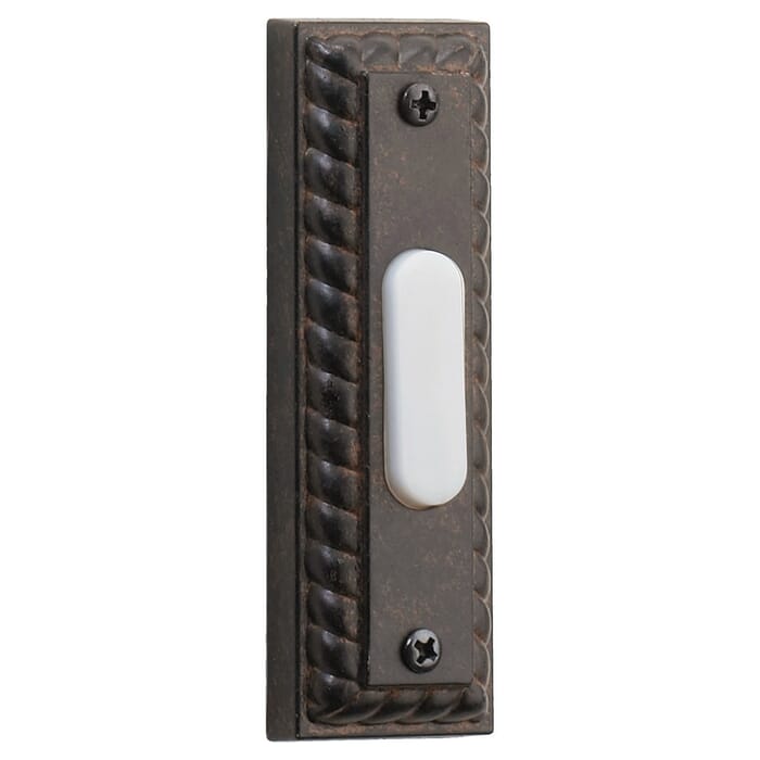 Quorum Door Chime Button in Toasted Sienna Quorum Door Chime Button in Toasted Sienna