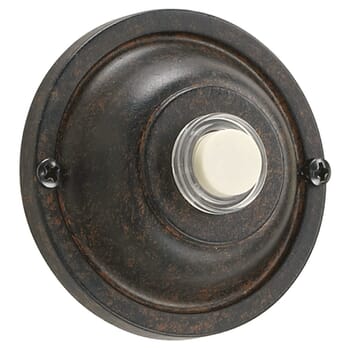 Quorum Door Chime Button in Toasted Sienna