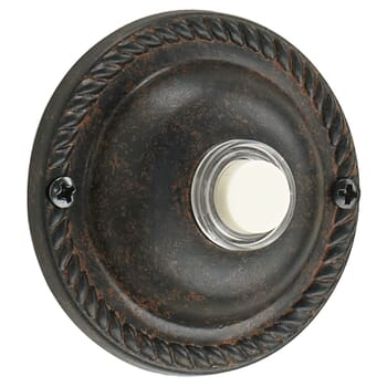 Quorum Door Chime Button in Toasted Sienna