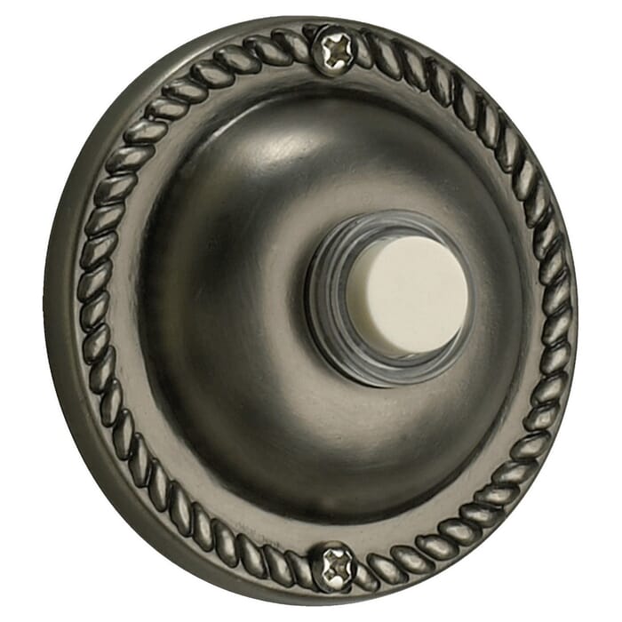 Quorum Door Chime Button in Antique Silver Quorum Door Chime Button in Antique Silver
