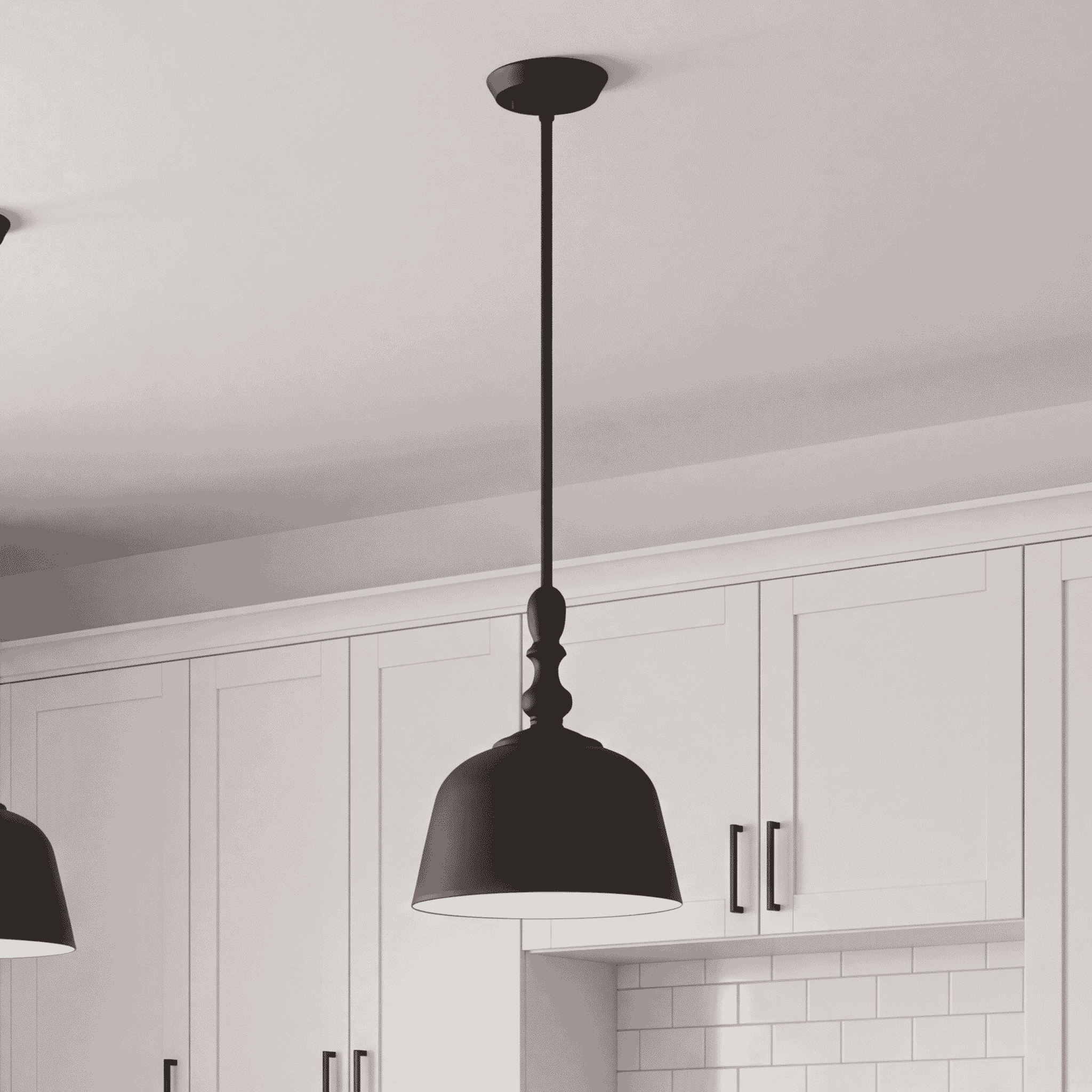Berg 1-Light Pendant in Matte Black