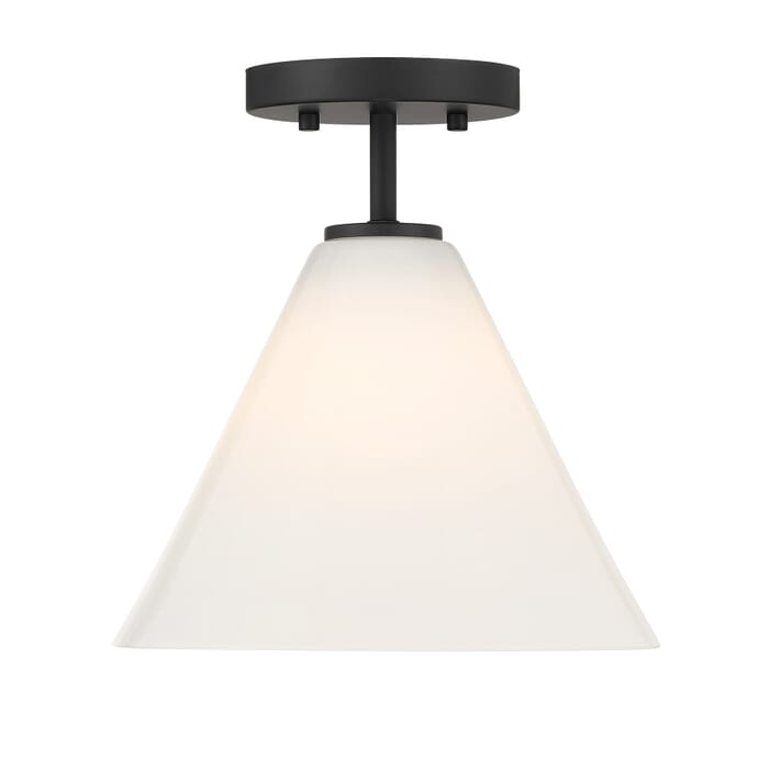 Blair 1-Light Mini-Pendant or Semi-Flush in Matte Black Blair 1-Light Mini-Pendant or Semi-Flush in Matte Black