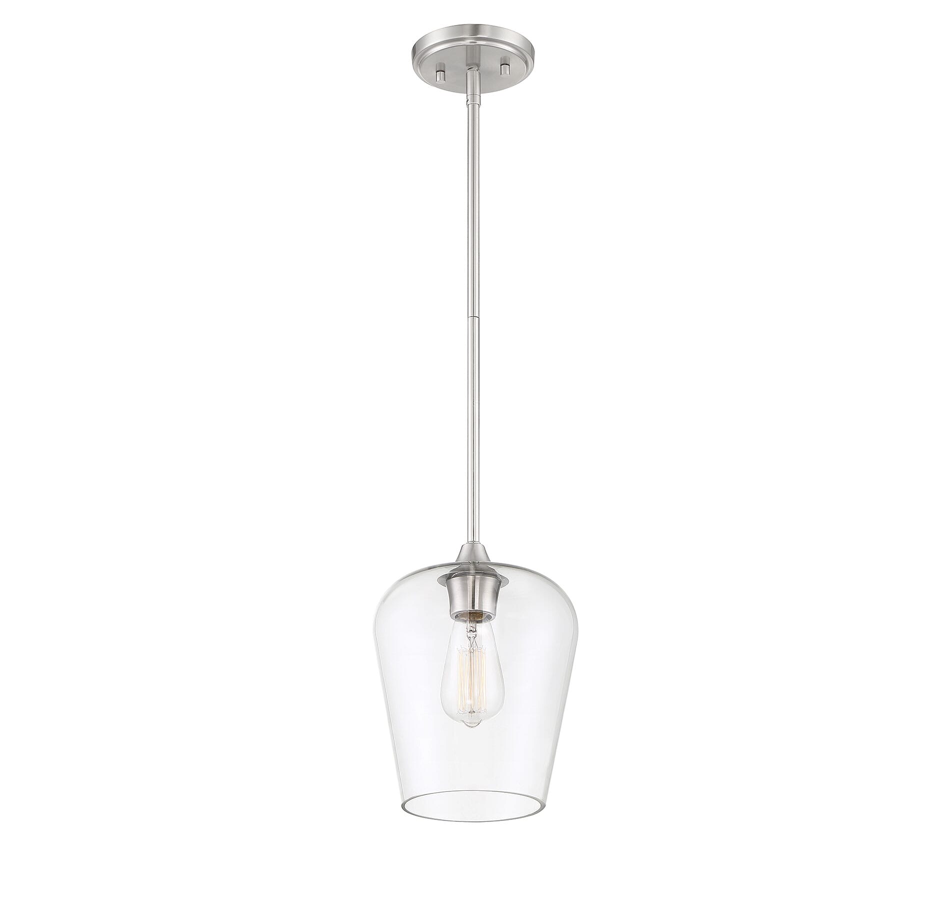 Savoy House Octave 1-Light Mini-Pendant in Satin Nickel