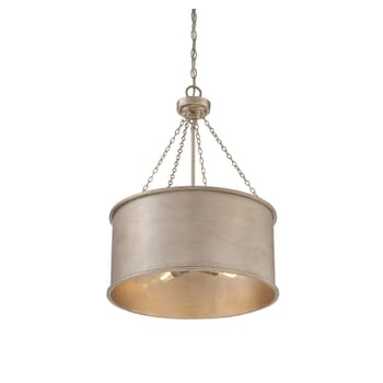 Savoy House Rochester 4-Light Pendant in Silver Patina