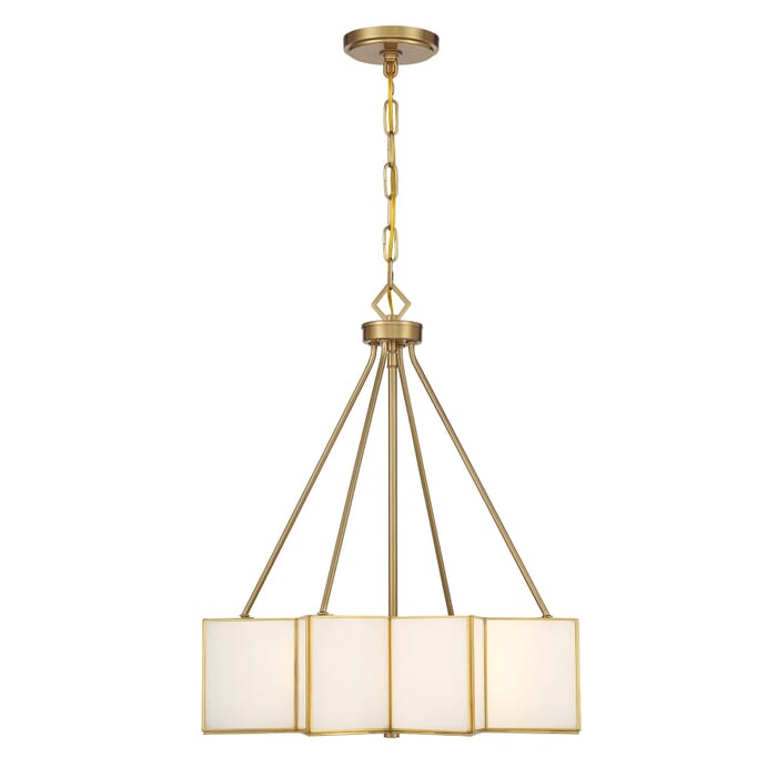 Reiling 3-Light Pendant in Warm Brass Reiling 3-Light Pendant in Warm Brass