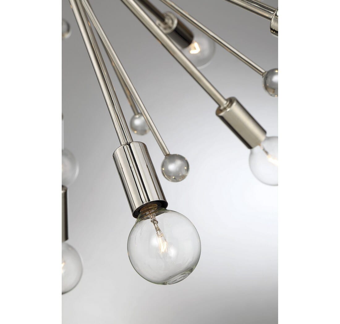 Galea 24-Light Chandelier in Polished Nickel - LightsOnline.com
