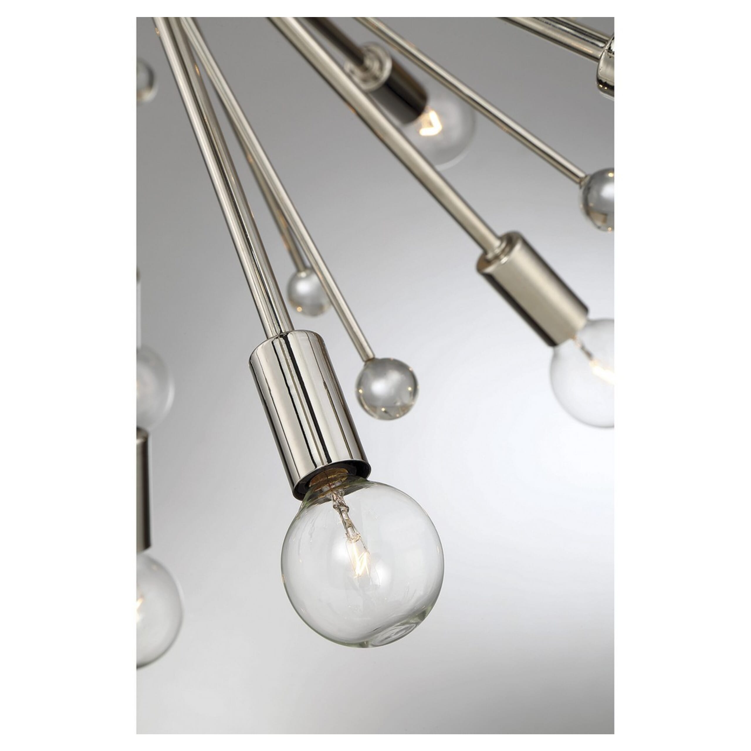 Galea 24-Light Chandelier in Polished Nickel - LightsOnline.com