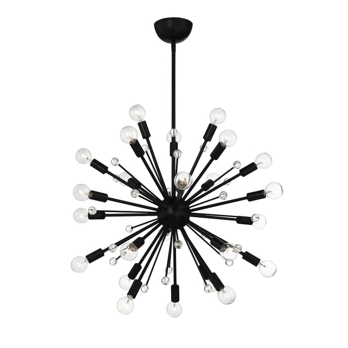Savoy House Galea 24-Light Chandelier in Matte Black Savoy House Galea 24-Light Chandelier in Matte Black