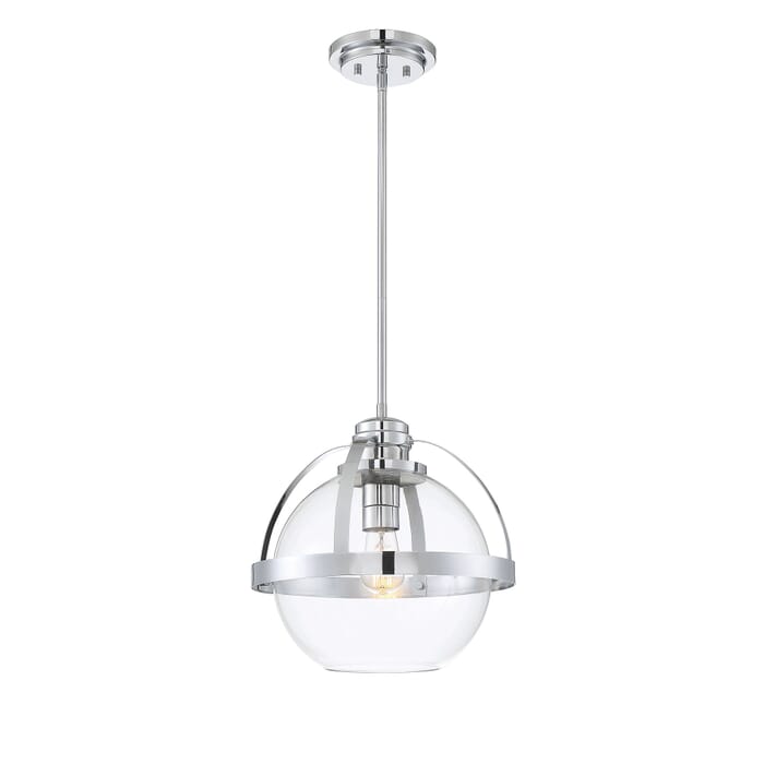 Savoy House Pendleton 1-Light Pendant in Polished Chrome Savoy House Pendleton 1-Light Pendant in Polished Chrome