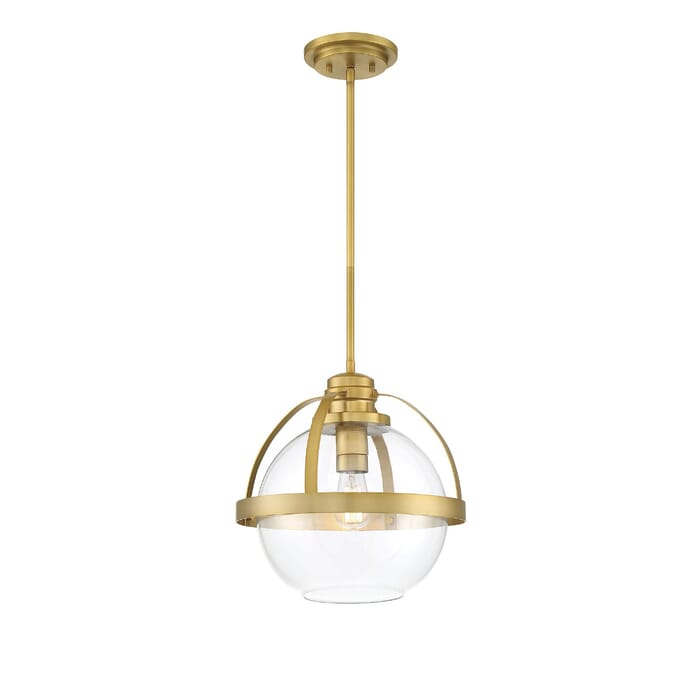 Savoy House Pendleton 1-Light Pendant in Warm Brass Savoy House Pendleton 1-Light Pendant in Warm Brass