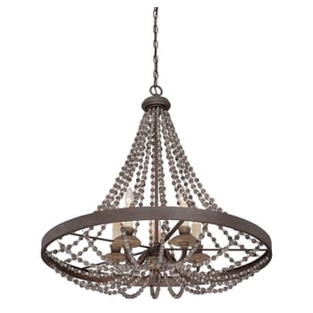 Savoy House Mallory by Brian Thomas 5-Light Pendant in Fossil Stone