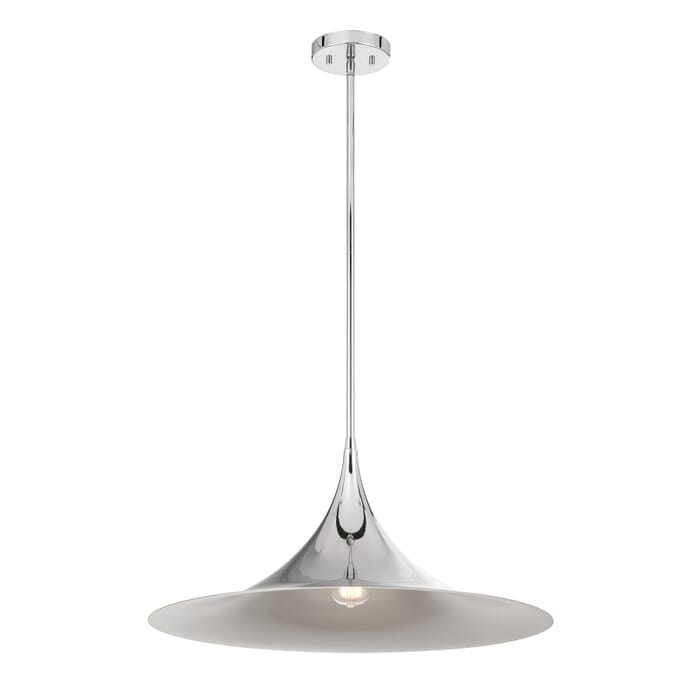 Bowdin 1-Light Pendant in Polished Chrome Bowdin 1-Light Pendant in Polished Chrome