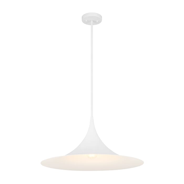 Bowdin 1-Light Pendant in Bisque White Bowdin 1-Light Pendant in Bisque White