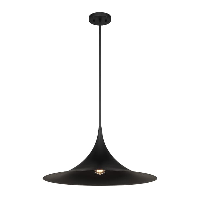 Bowdin 1-Light Pendant in Matte Black Bowdin 1-Light Pendant in Matte Black