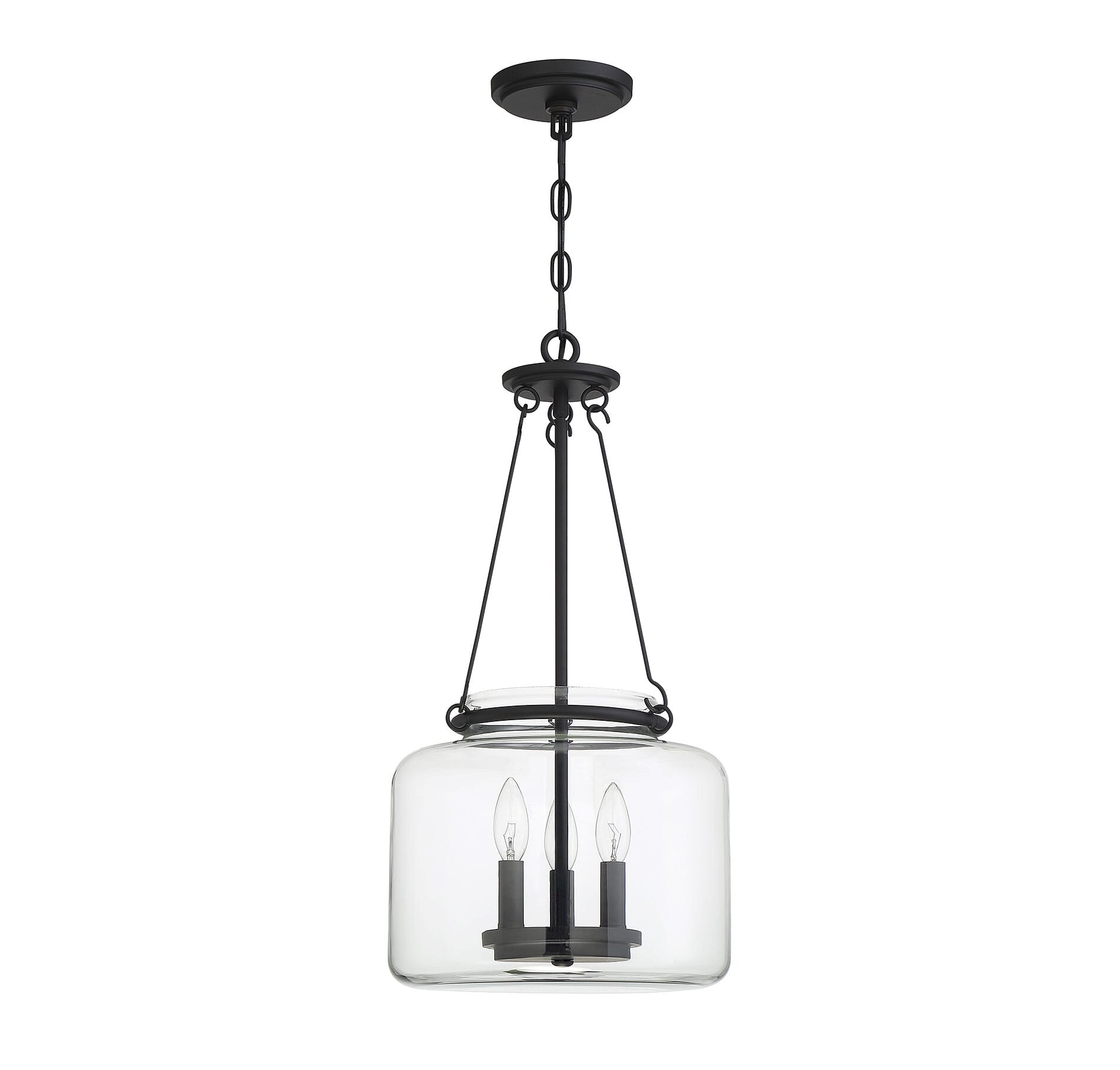 Savoy House Akron 3-Light Pendant in Matte Black