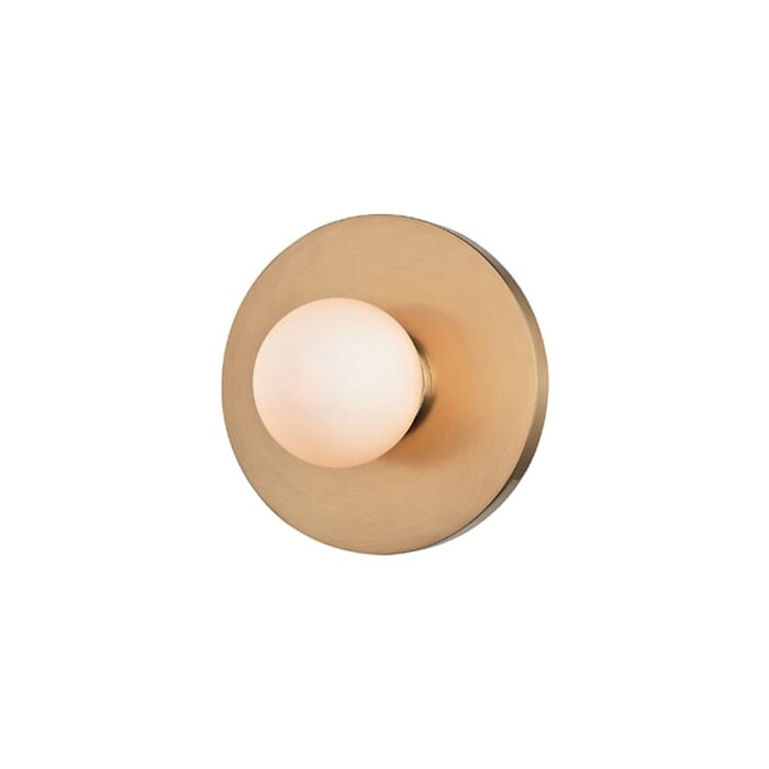 Hudson Valley Taft 5" Wall Sconce in Aged Brass Hudson Valley Taft 5" Wall Sconce in Aged Brass