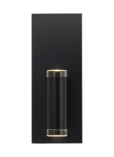 Dobson II 1-Light LED Bathroom Vanity Light in Matte Black