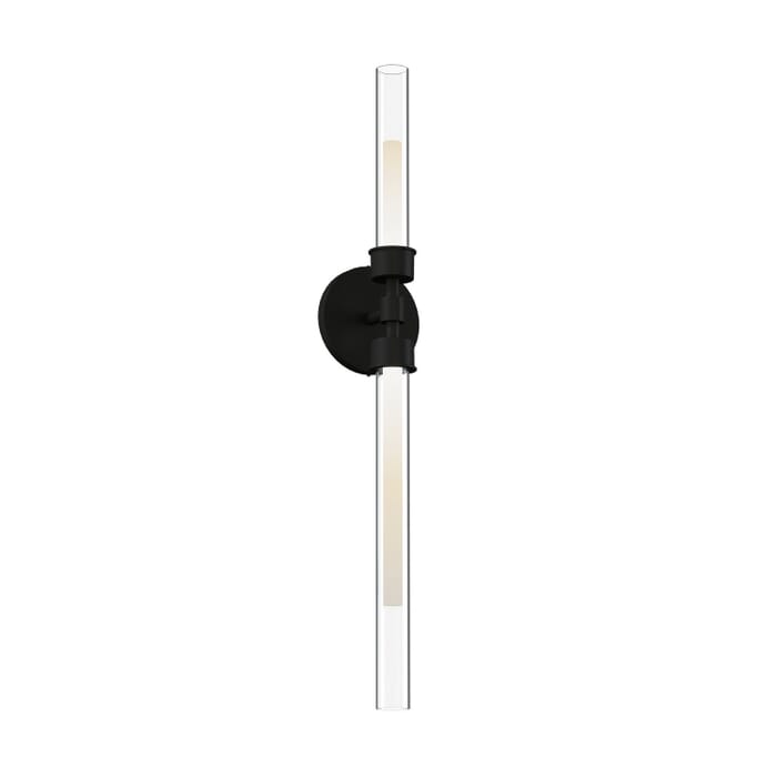 Linger 2-Light LED Bathroom Vanity Light in Nightshade Black Linger 2-Light LED Bathroom Vanity Light in Nightshade Black