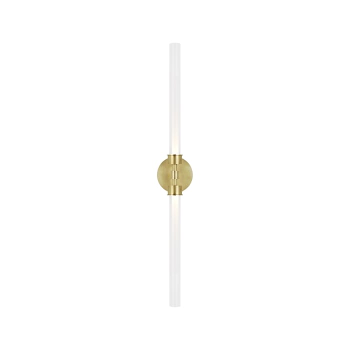 Linger 2-Light LED Bathroom Vanity Light in Natural Brass Linger 2-Light LED Bathroom Vanity Light in Natural Brass