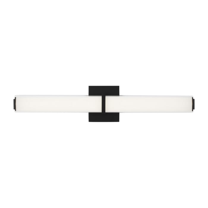Milan 1-Light LED Bathroom Vanity Light in Nightshade Black Milan 1-Light LED Bathroom Vanity Light in Nightshade Black