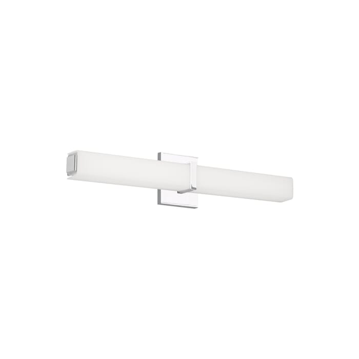 Tech Milan 3000K LED 24" Bathroom Vanity Light in Chrome and White Acrylic Tech Milan 3000K LED 24" Bathroom Vanity Light in Chrome and White Acrylic