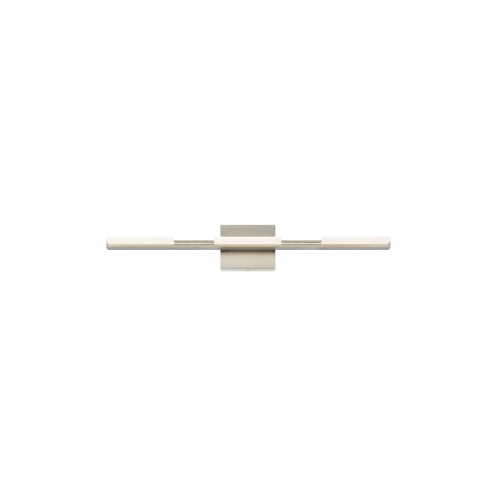 Tris 3-Light LED Bathroom Vanity Light in Satin Nickel Tris 3-Light LED Bathroom Vanity Light in Satin Nickel