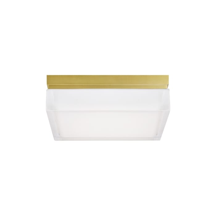 Boxie 1-Light LED Flush Mount in Aged Brass Boxie 1-Light LED Flush Mount in Aged Brass