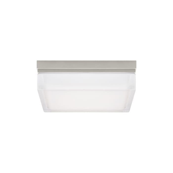 Boxie 1-Light LED Flush Mount in Satin Nickel Boxie 1-Light LED Flush Mount in Satin Nickel