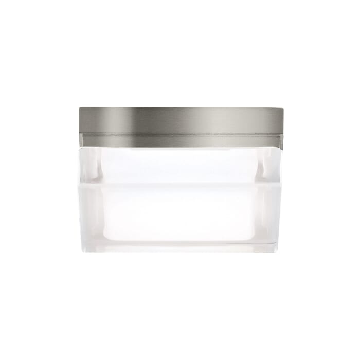 Boxie 1-Light LED Flush Mount in Satin Nickel Boxie 1-Light LED Flush Mount in Satin Nickel