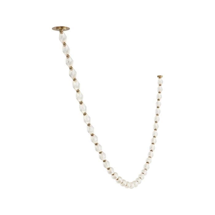 Collier 1-Light LED Chandelier in Polished Nickel Collier 1-Light LED Chandelier in Polished Nickel