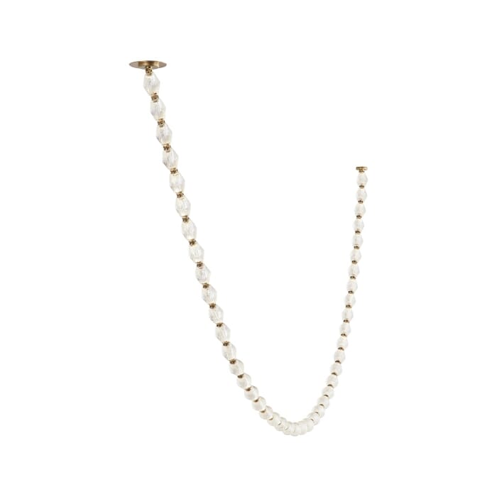 Collier 1-Light LED Chandelier in Natural Brass Collier 1-Light LED Chandelier in Natural Brass