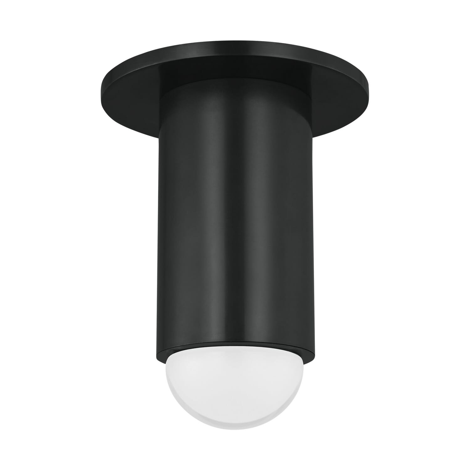 Ebell 1-Light LED Flush Mount in Dark Bronze