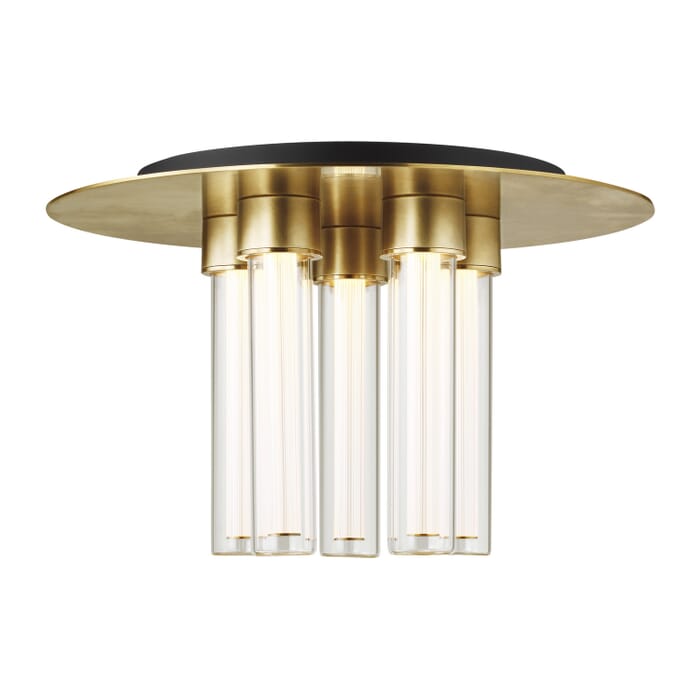 Kola 5-Light LED Flush Mount in Natural Brass Kola 5-Light LED Flush Mount in Natural Brass