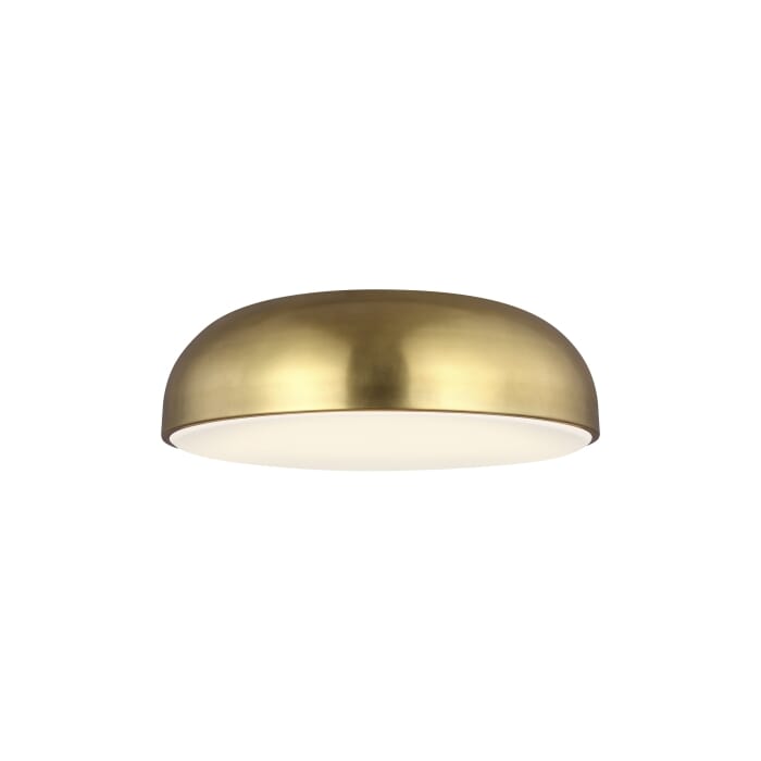 Kosa 1-Light LED Flush Mount in Aged Brass Kosa 1-Light LED Flush Mount in Aged Brass