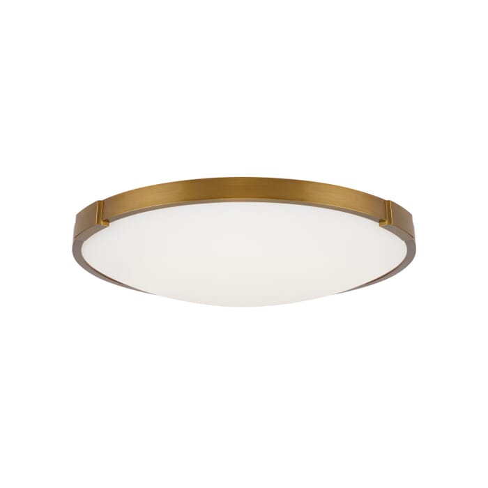 Lance 1-Light LED Flush Mount in Aged Brass Lance 1-Light LED Flush Mount in Aged Brass