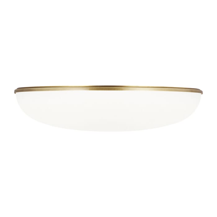 Megan 1-Light LED Flush Mount in Plated Brass Megan 1-Light LED Flush Mount in Plated Brass
