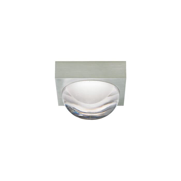 Tech Sphere 3000K-2200K LED 3" Ceiling Light in Satin Nickel and Clear Tech Sphere 3000K-2200K LED 3" Ceiling Light in Satin Nickel and Clear